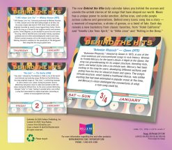 Alternative view of Behind The Hits 2026 Day-to-Day Desk Calendar