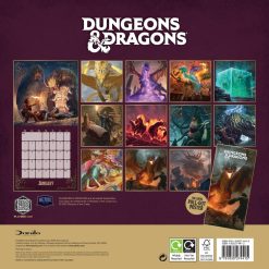 Alternative view of Dungeons & Dragons 2026 Square Wall Calendar
