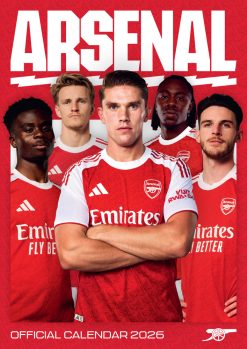 Arsenal FC 2026 A3 Wall Calendar