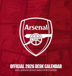 Arsenal 2026 Single View Desk Easel Calendar