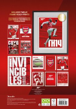 Alternative view of Arsenal FC 2026 A3 Deluxe Wall Calendar