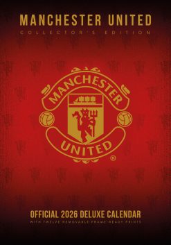 Manchester United FC 2026 A3 Deluxe Wall Calendar