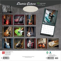 Alternative view of Electric Guitars | 2026 12 x 24 Inch (Hanging) Monthly Square Wall Calendar | Foil Stamped Cover | Plastic-Free | BrownTrout | Instrument Entertainment