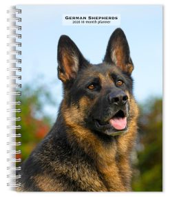 German Shepherds | 2026 6 x 7.75 Inch Spiral-Bound Wire-O Weekly Diary Planner Calendar | New Full-Color Image Every Week | BrownTrout | Animals Dog Breeds Pets