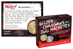 Alternative view of Golden Chainsaws and Dull Machetes 2027 Boxed
