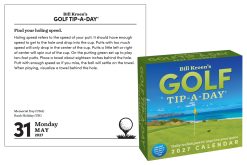 Alternative view of Bill Kroen's Golf Tip-A-Day 2027 Boxed