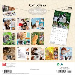 Alternative view of Cat Lovers 2027 FOIL Square Wall Calendar