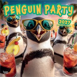 Penguin Party 2027 Square Wall Calendar