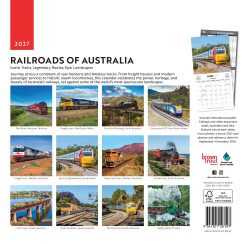 Alternative view of Railroads of Australia 2027 Square Wall Calendar