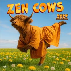Zen Cows 2027 Square Wall Calendar