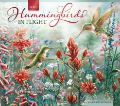 Hummingbirds 2027 Linen Env Brush Dance FOIL