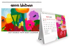 Anna Blatman 2027 Double View Desk Easel Calendar