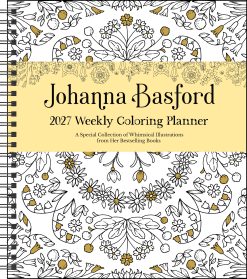 Alternative view of Johanna Basford 2027 Weekly Coloring Planner Diary
