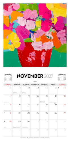 Alternative view of Anna Blatman Illustrated 2027 Square Wall Calendar