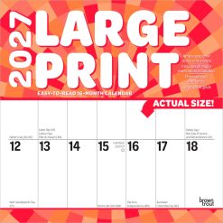 Large Print 2027 Square Matte
