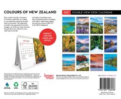 Alternative view of Colours of New Zealand 2027 Double View Desk Easel