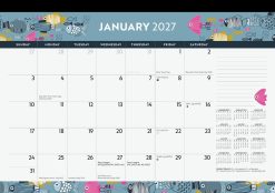 Alternative view of Ocean Adventures 2027 Desk Pad