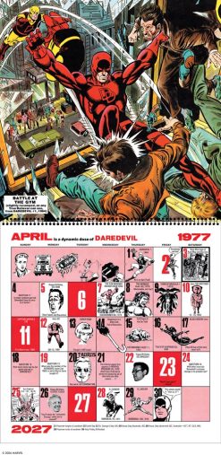 Marvel Comics Memory Album 2027 Square Wall Calendar - Image 5