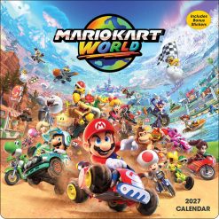 Mario Kart World 2027 Square with Bonus Stickers