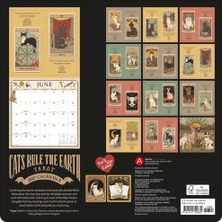 Alternative view of Cats Rule the Earth Tarot 2027 Square Wall Calendar