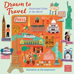 Drawn to Travel: Illustrated Cities of the World 2027 Square