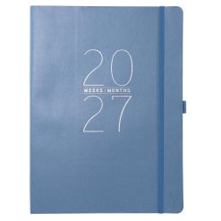 Blue 8 x 10 Vegan Leather 2027 Planner
