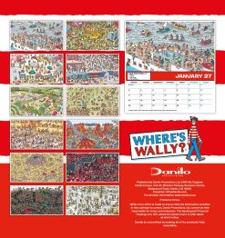 Alternative view of Where's Wally 2027 Single View Desk Easel  Calendar