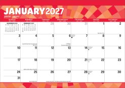 Large Print 2027 Desk Pad