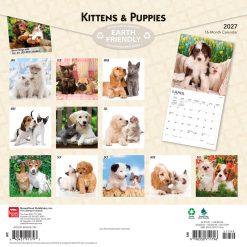 Alternative view of Kittens & Puppies 2027 Square FOIL