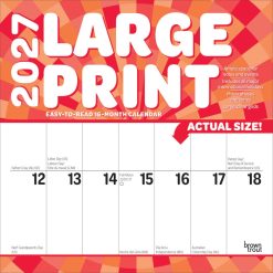 Large Print 2027 Square Matte