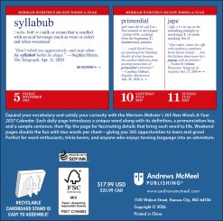 Alternative view of Merriam-Webster's 365 New Words-A-Year 2027 Boxed