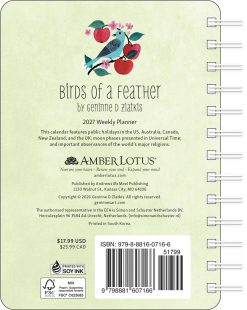 Alternative view of Birds of a Feather 2027 Weekly Planner