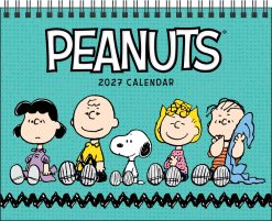 PEANUTS 2027 Monthly Desk Easel