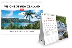 Visions of New Zealand 2027 Double View Desk Easel Calendar