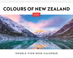 Alternative view of Colours of New Zealand 2027 Double View Desk Easel Calendar