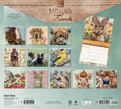 Alternative view of Barnyard Friends 2027 Linen Env Brush Dance FOIL