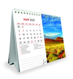 Alternative view of Visions of Australia 2027 Double View Desk Easel Calendar