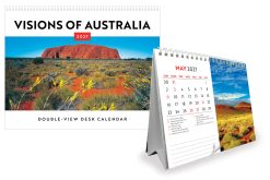 Visions of Australia 2027 Double View Desk Easel Calendar