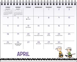 Alternative view of PEANUTS 2027 Monthly Easel Desk Calendar