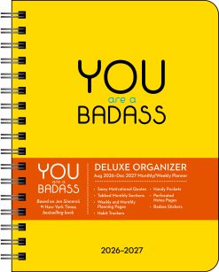 Alternative view of You Are a Badass Deluxe Organizer 17-Month 2026-2027 Weekly/Monthly Planner Diary