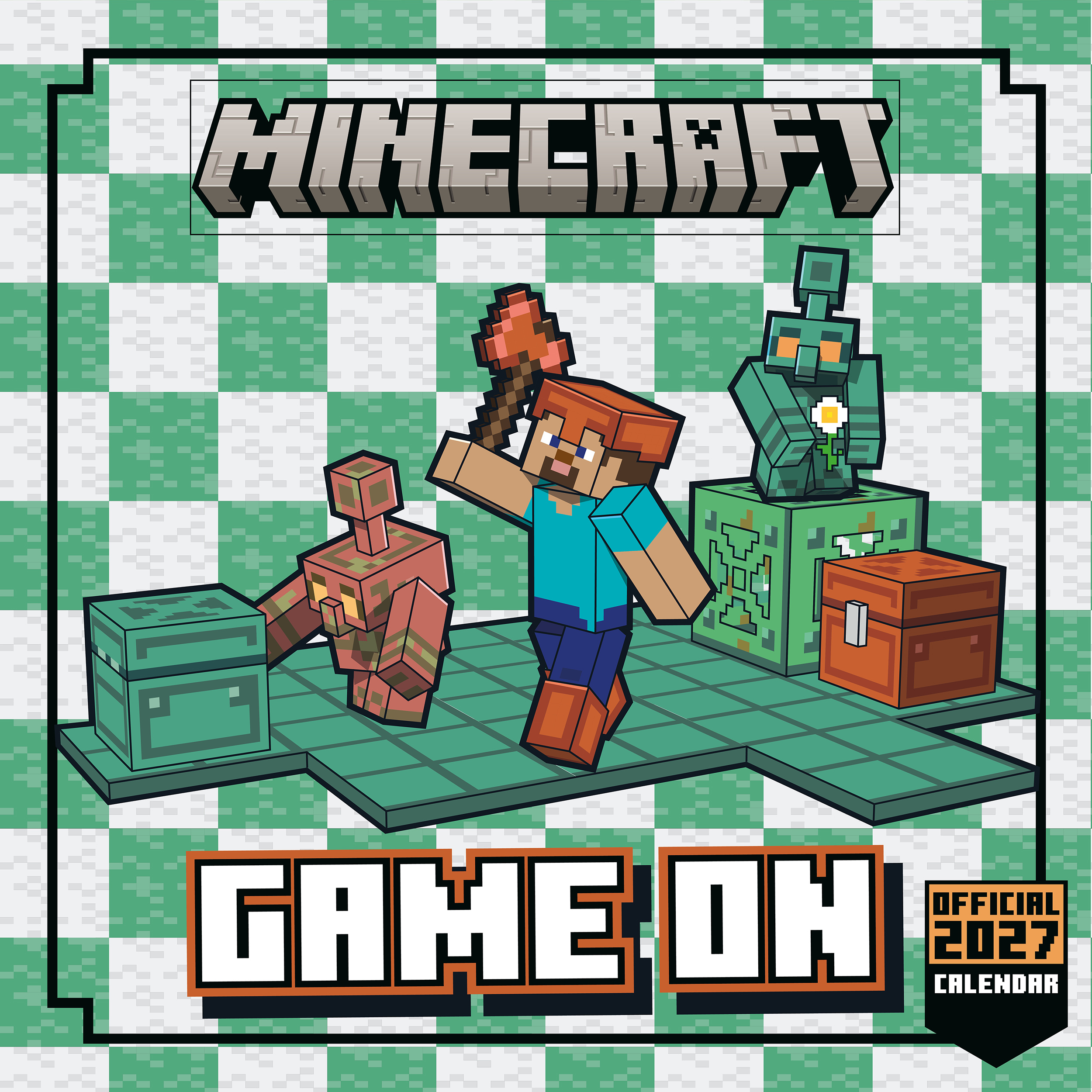 Minecraft 2027 Square Wall Calendar