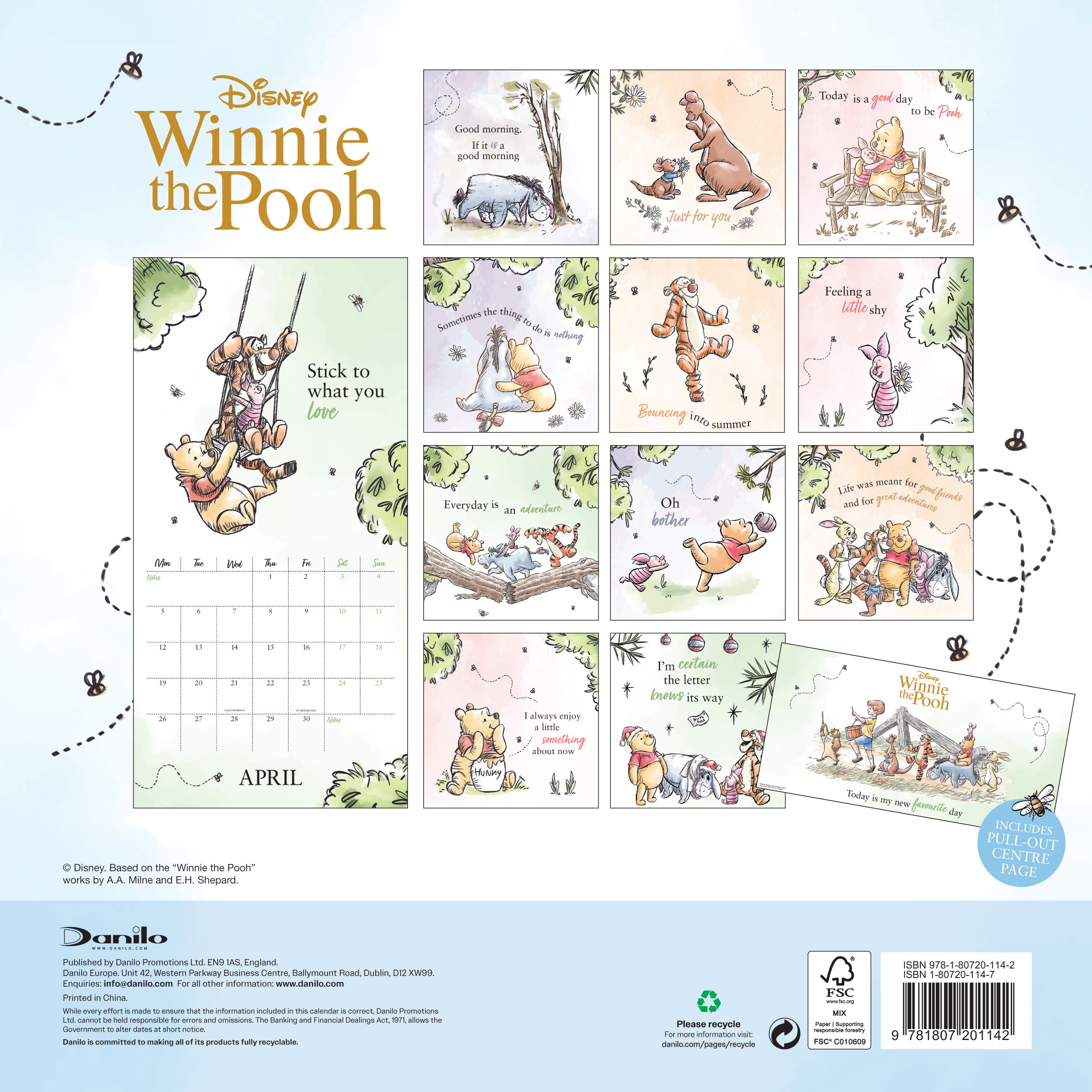 Alternative view of Winnie The Pooh 2027 Square Wall Calendar