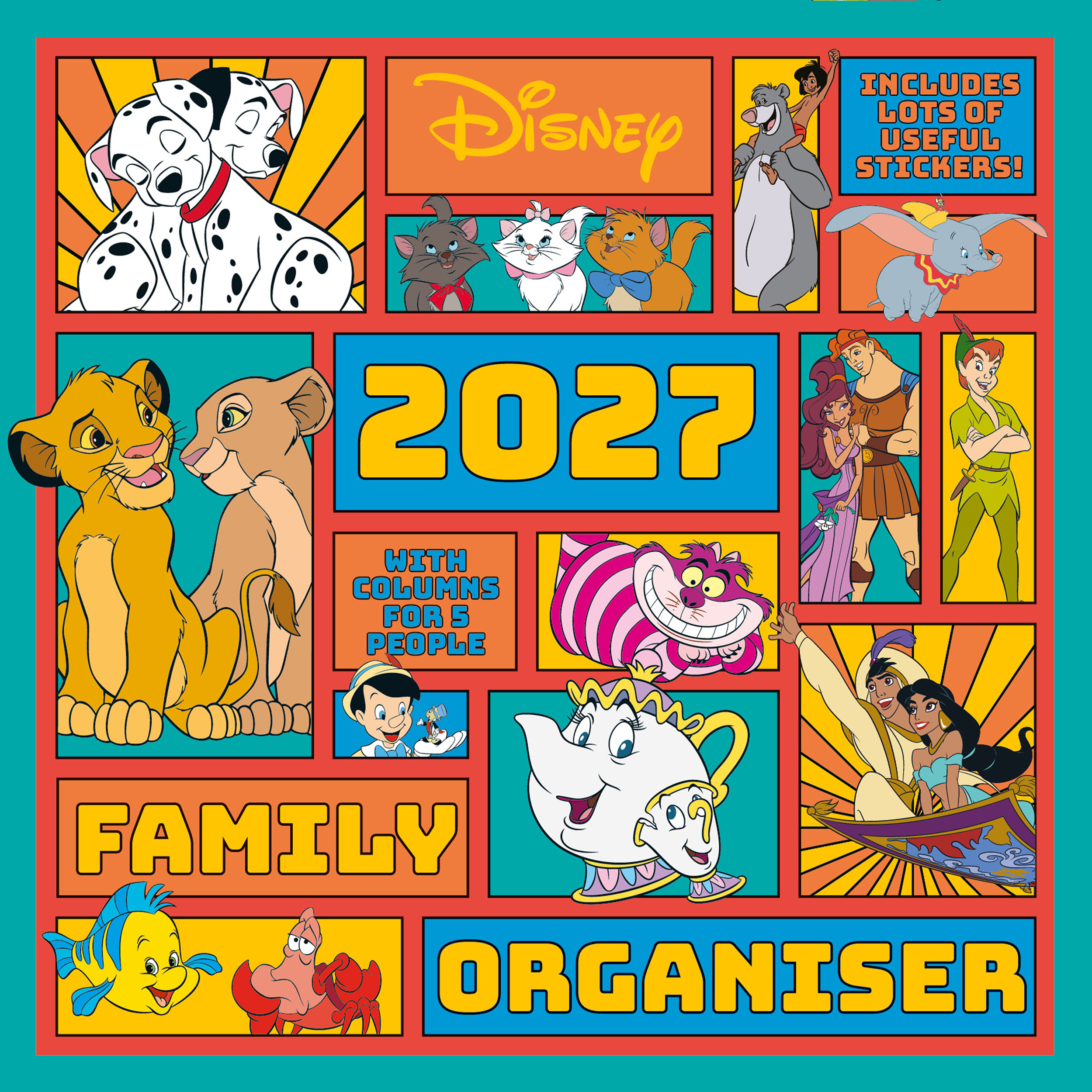 Disney Classics 2027 Family Organiser Square Wall Calendar