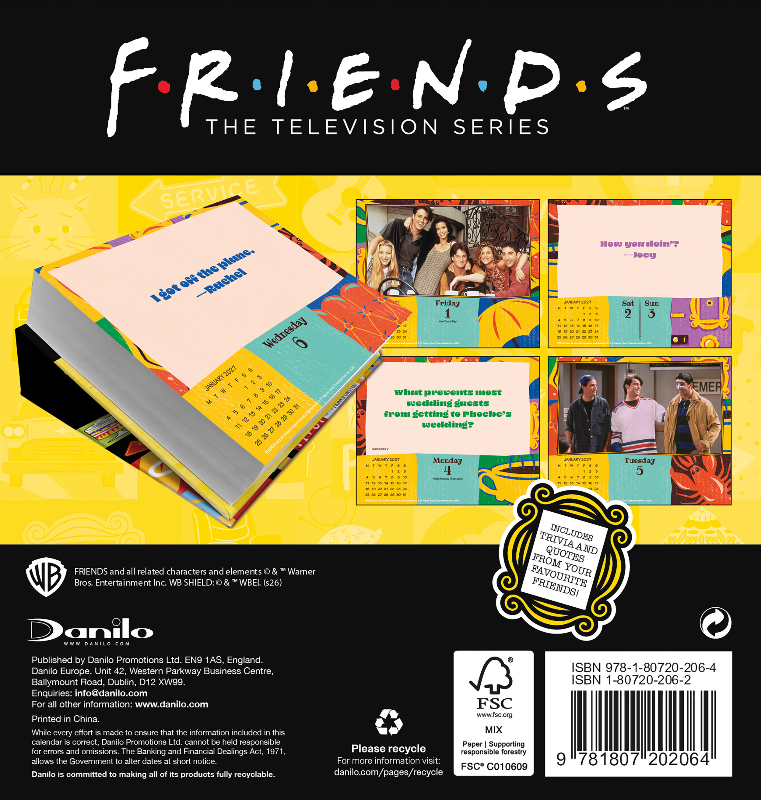 Alternative view of Friends 2027 Boxed Desk Calendar