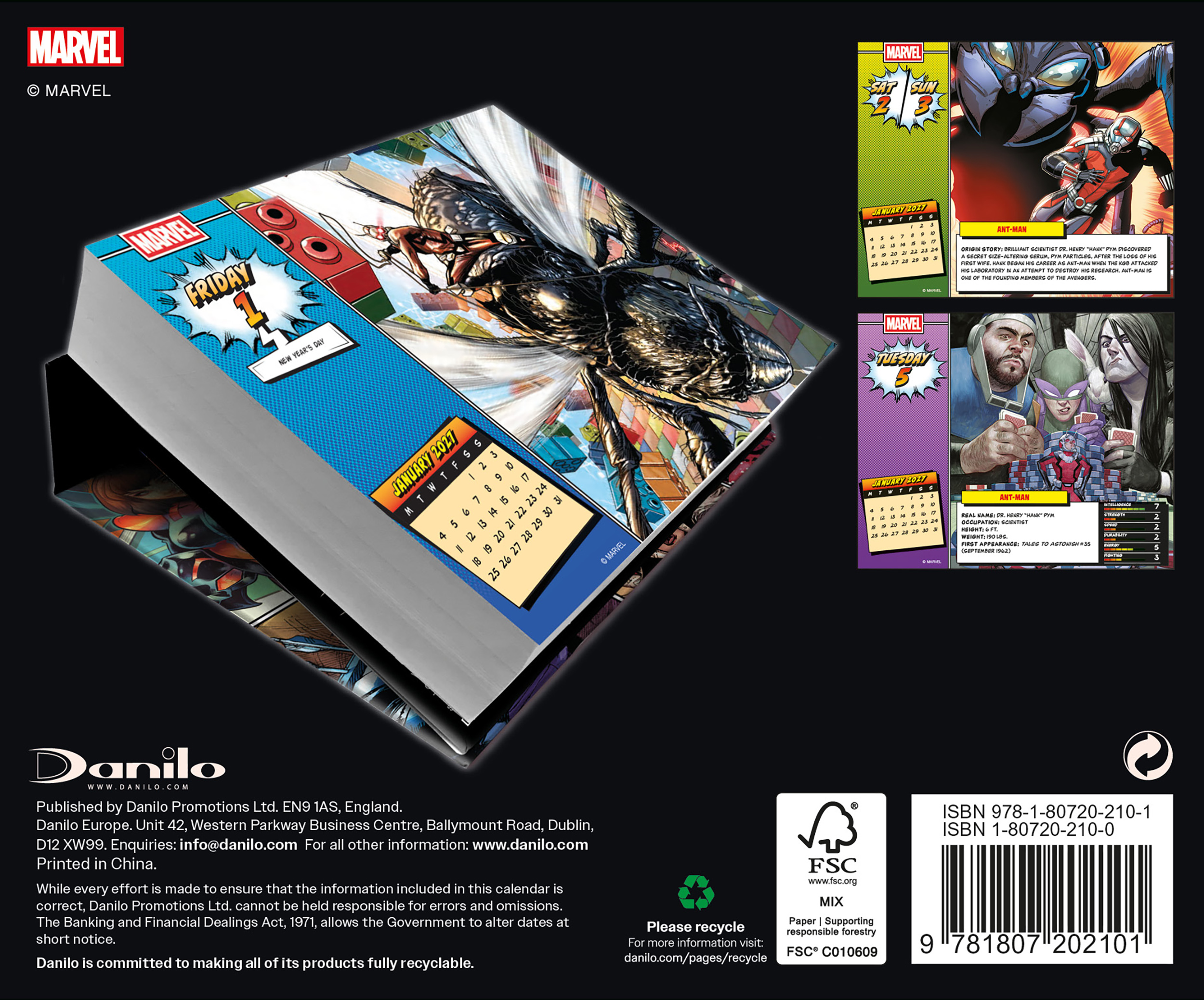 Alternative view of Marvel 2027 Boxed Desk Calendar
