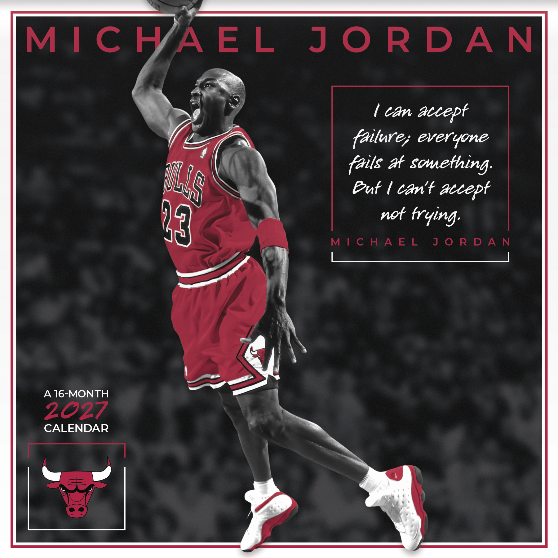 Michael Jordan 2027 Square Wall Calendar