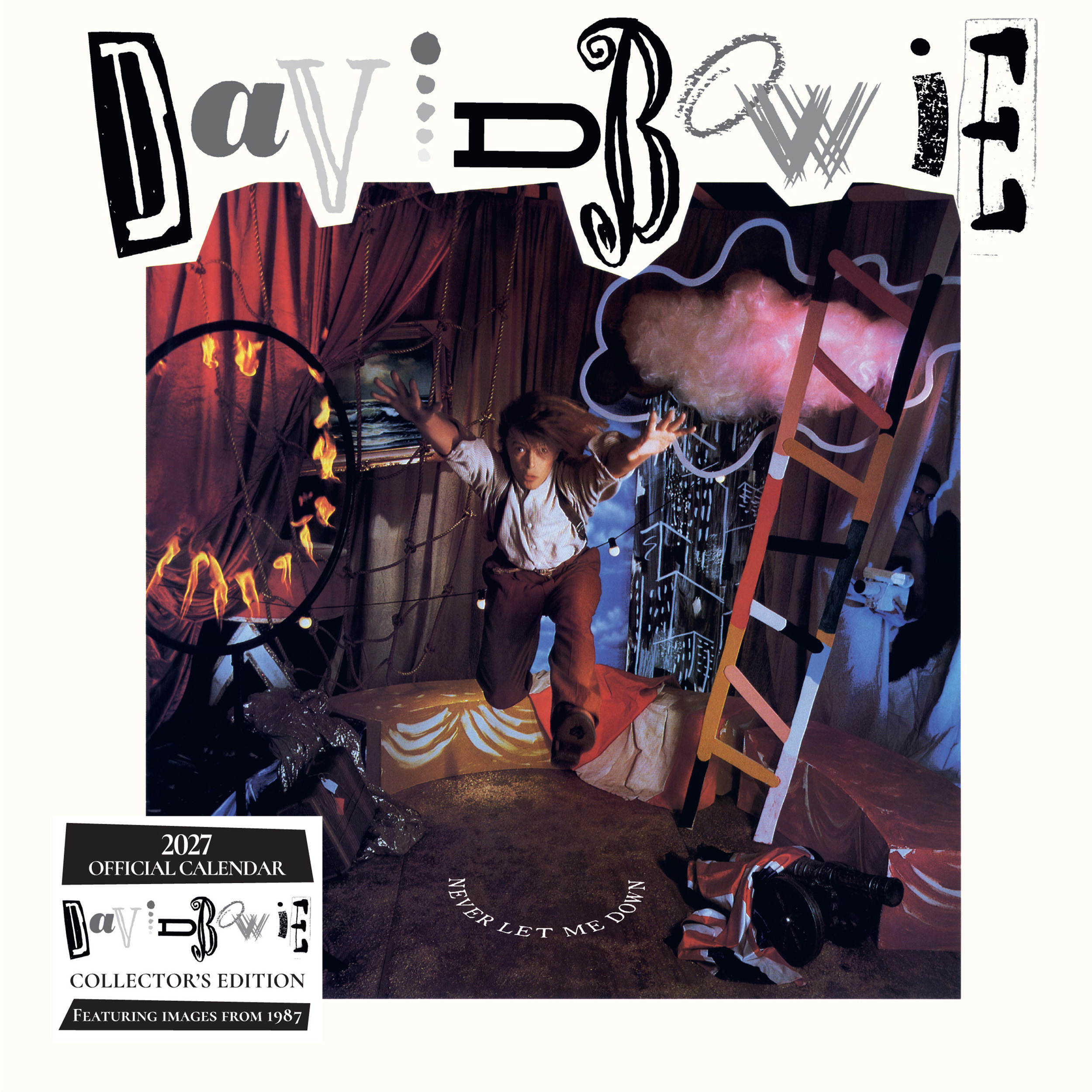 David Bowie Collector's Edition Record Sleeve 2027 Square Wall Calendar