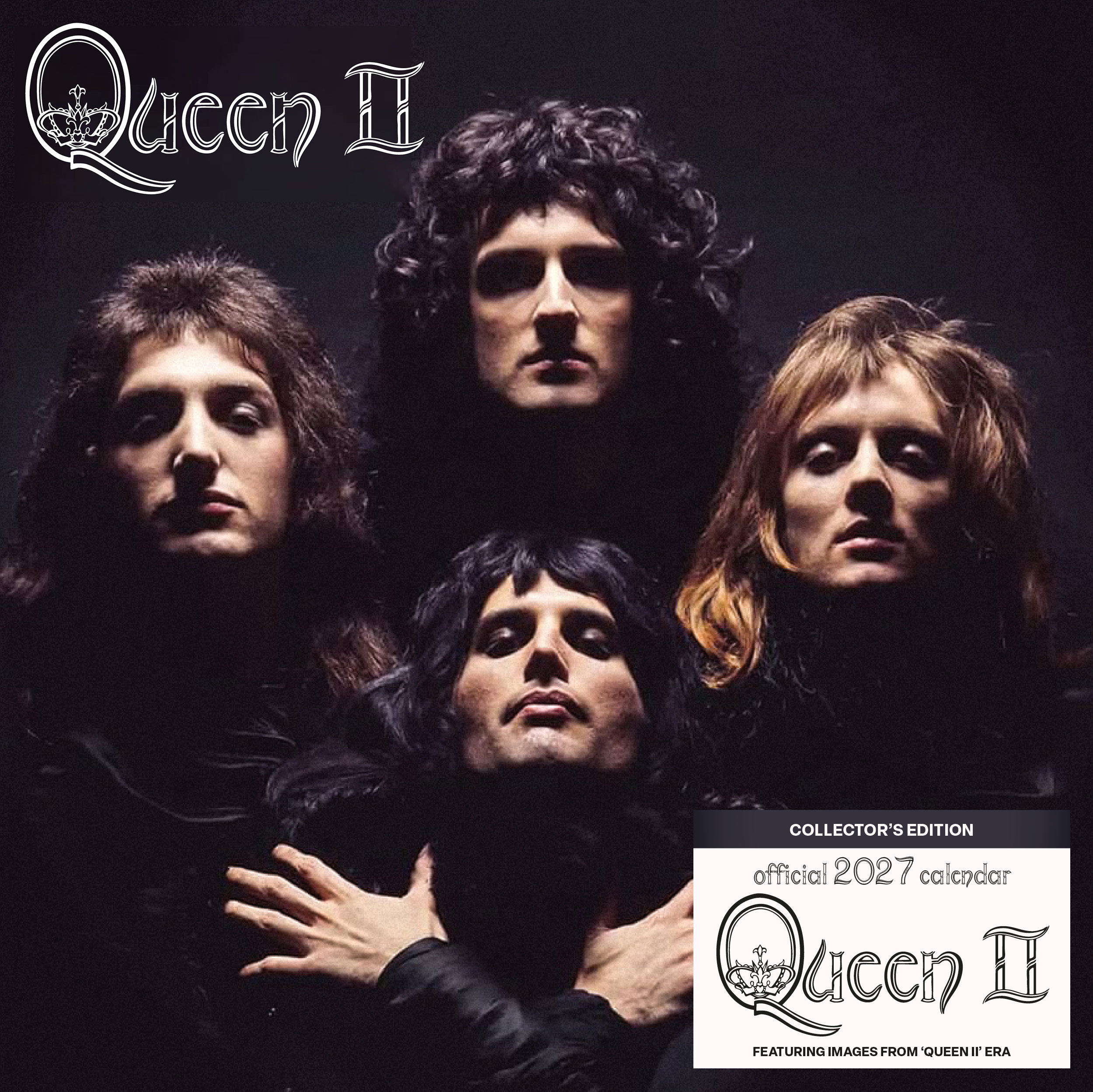 Queen Collector's Edition Record Sleeve 2027 Square Wall Calendar