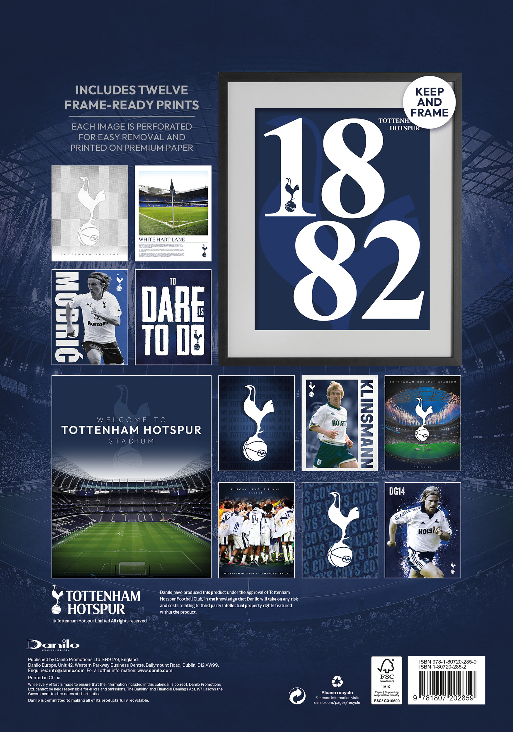 Alternative view of Tottenham Hotspur FC 2027 A3 Deluxe Wall Calendar