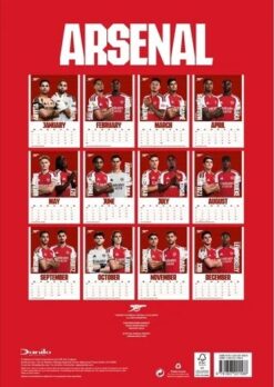 Alternative view of Arsenal FC 2027 A3 Wall Calendar